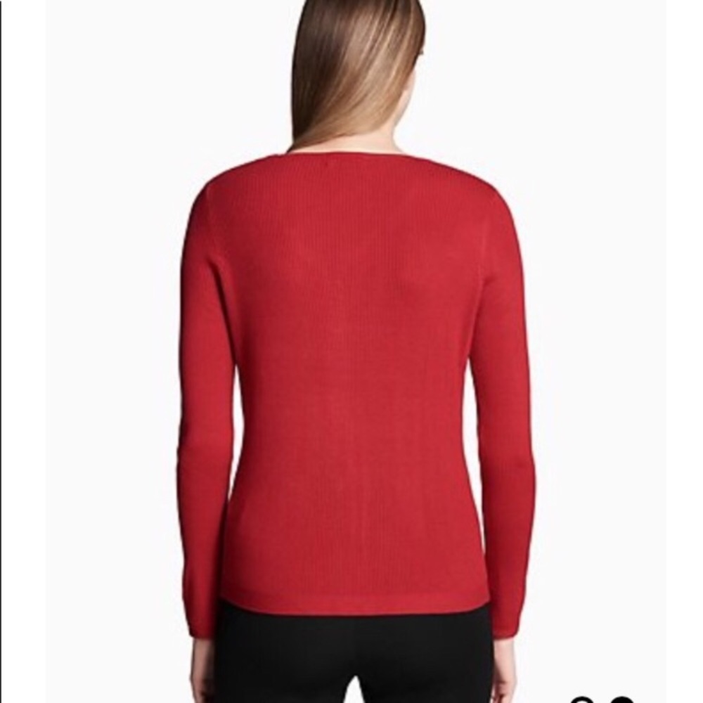 ❌SOLD❌ Calvin Klein Ribbed Full Zip Up Cardigan - Picture 2 of 8